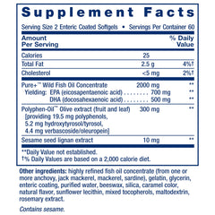 Life Extension etiqueta con lista de ingredientes y datos de pureza visible