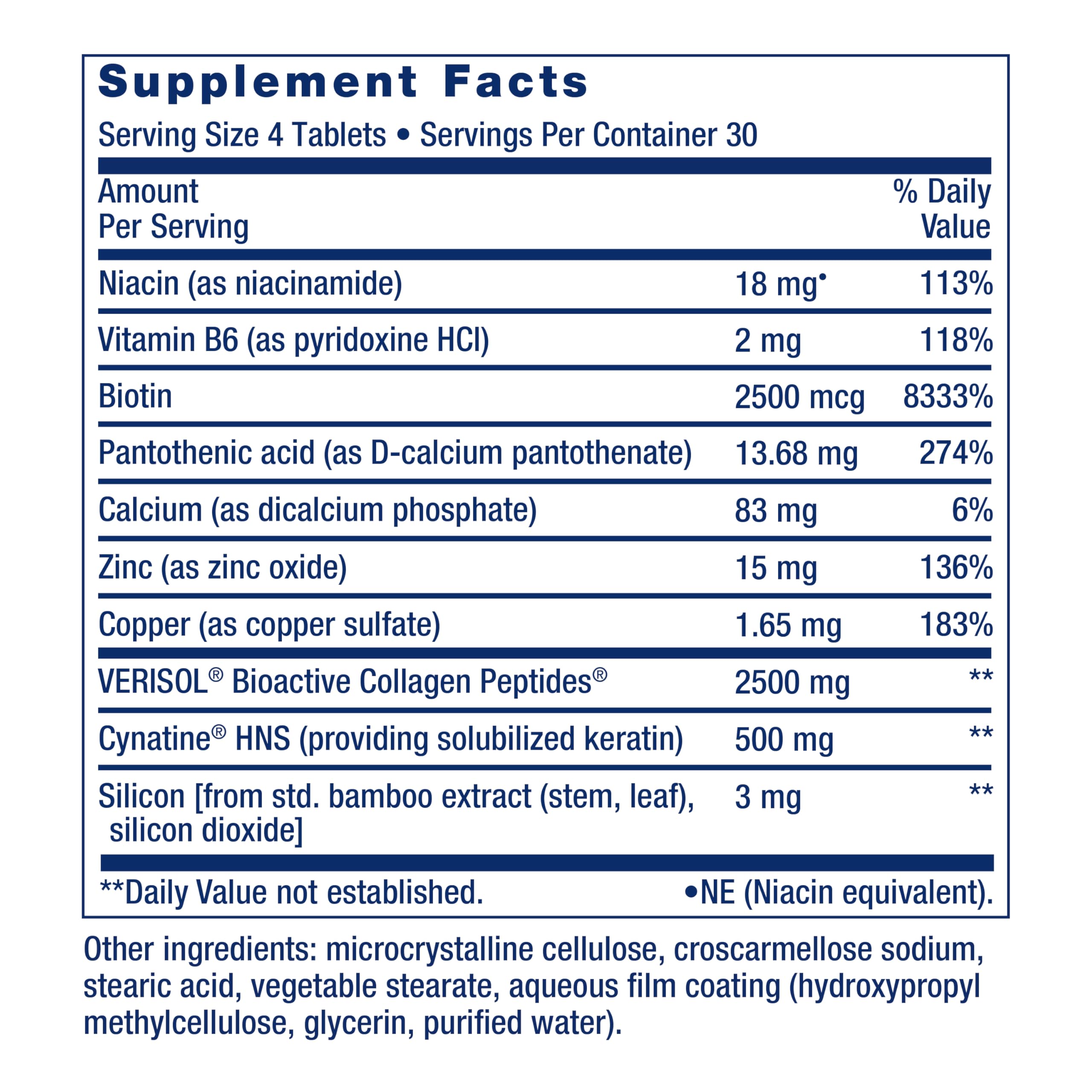 Life Extension tablet close-up showing texture and size for easy daily dosing benefit
