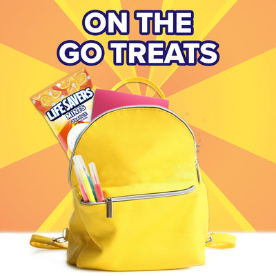 Life Savers open bag with visible candies demonstrating portion size