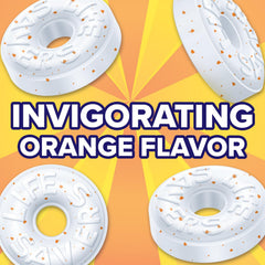 Life Savers orange mint rings displayed to show texture and flavor