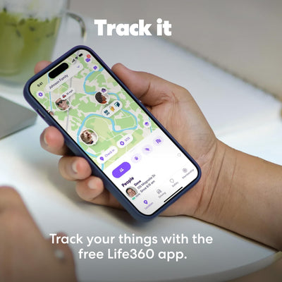 Life360 Tile being double-pressed to find phone enabling silent phone recovery