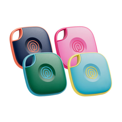 Life360 Tile front view showing compact tracker and easy attachment benefit