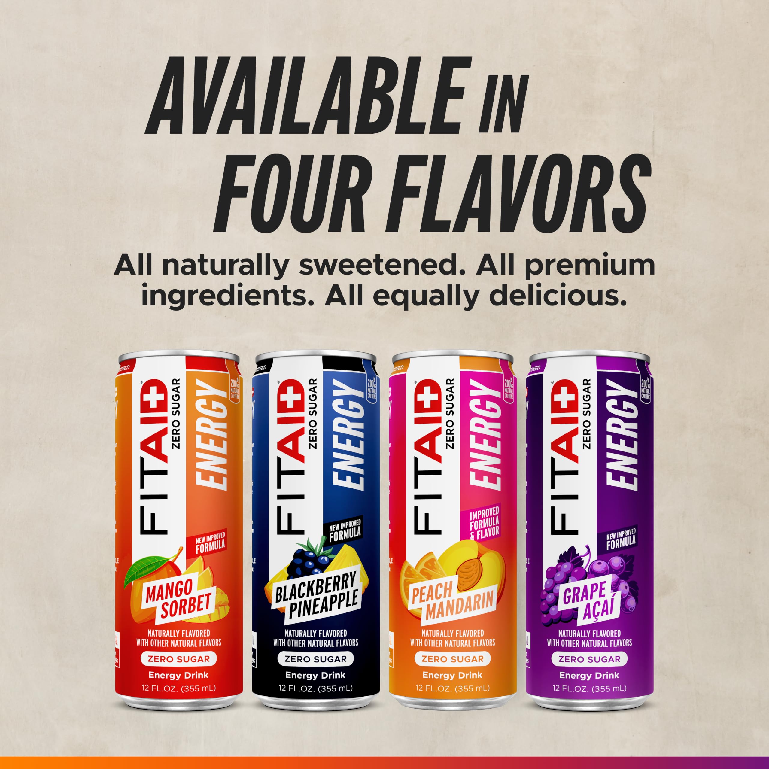LIFEAID FITAID latas en nevera en ambiente lifestyle listos para consumir
