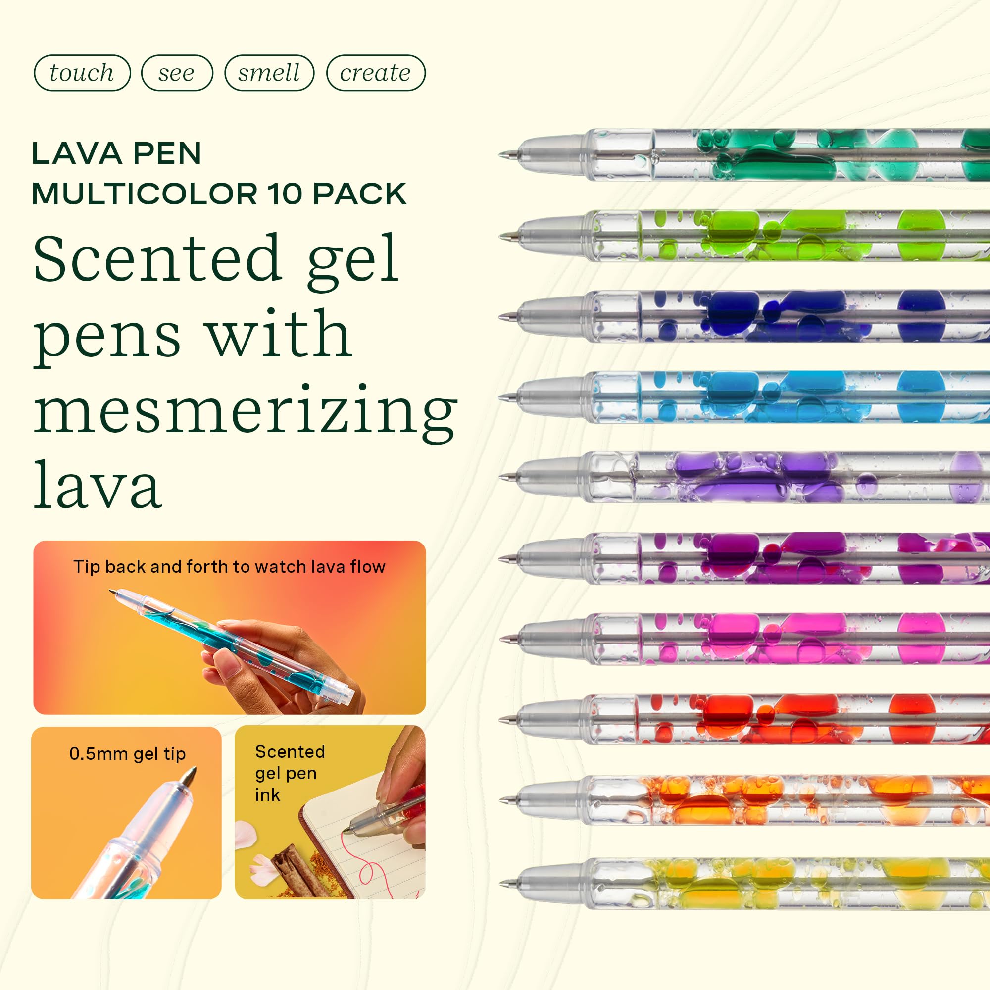 Lifelines close-up of 0.5mm tip demonstrating smooth ink flow and precision