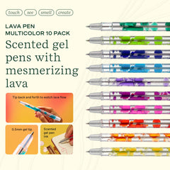 Lifelines close-up of 0.5mm tip demonstrating smooth ink flow and precision