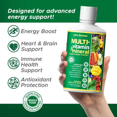 Life's Fortune detalle de etiqueta con información nutricional y beneficios claros