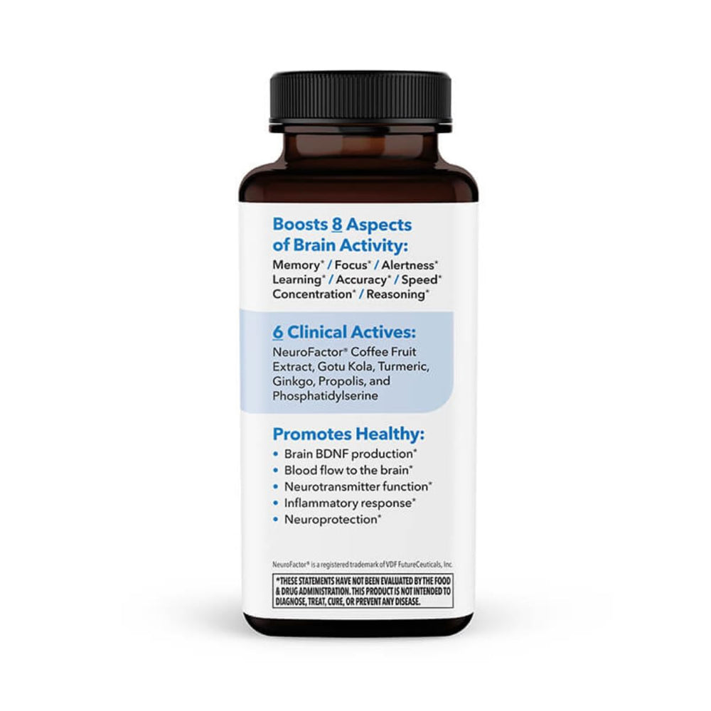 LifeSeasons NeuroQ bottle in hand showing scale and convenient daily supplement benefit
