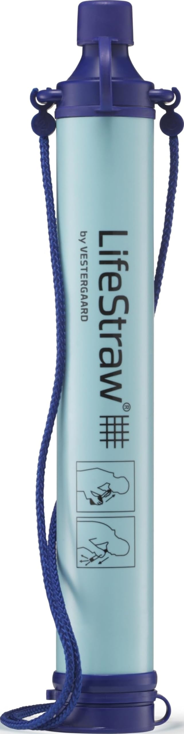 LifeStraw vista frontal en empaque, fácil de llevar
