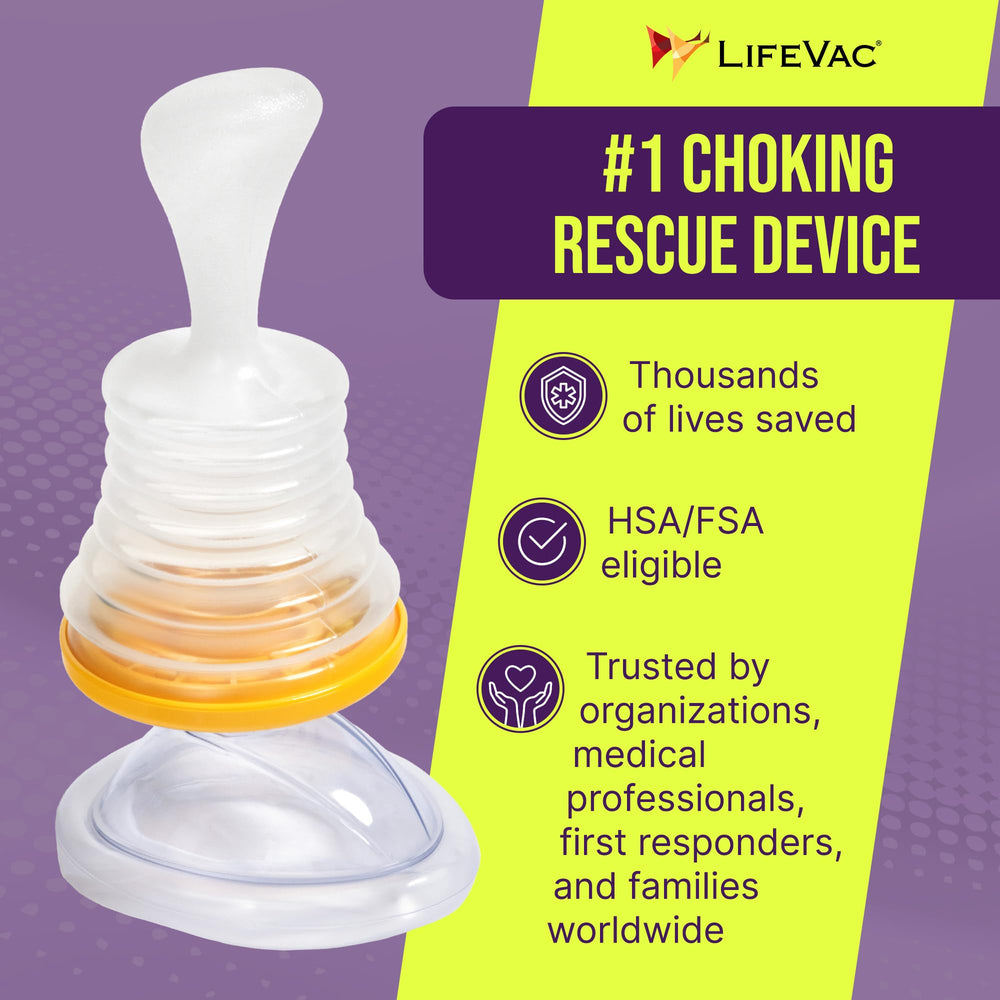 LifeVac pistón en primer plano que facilita succión controlada segura