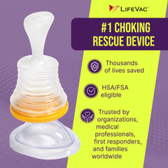 LifeVac pistón en primer plano que facilita succión controlada segura