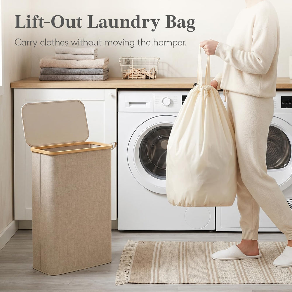 Lifewit asas de bambú para transporte cómodo y seguro