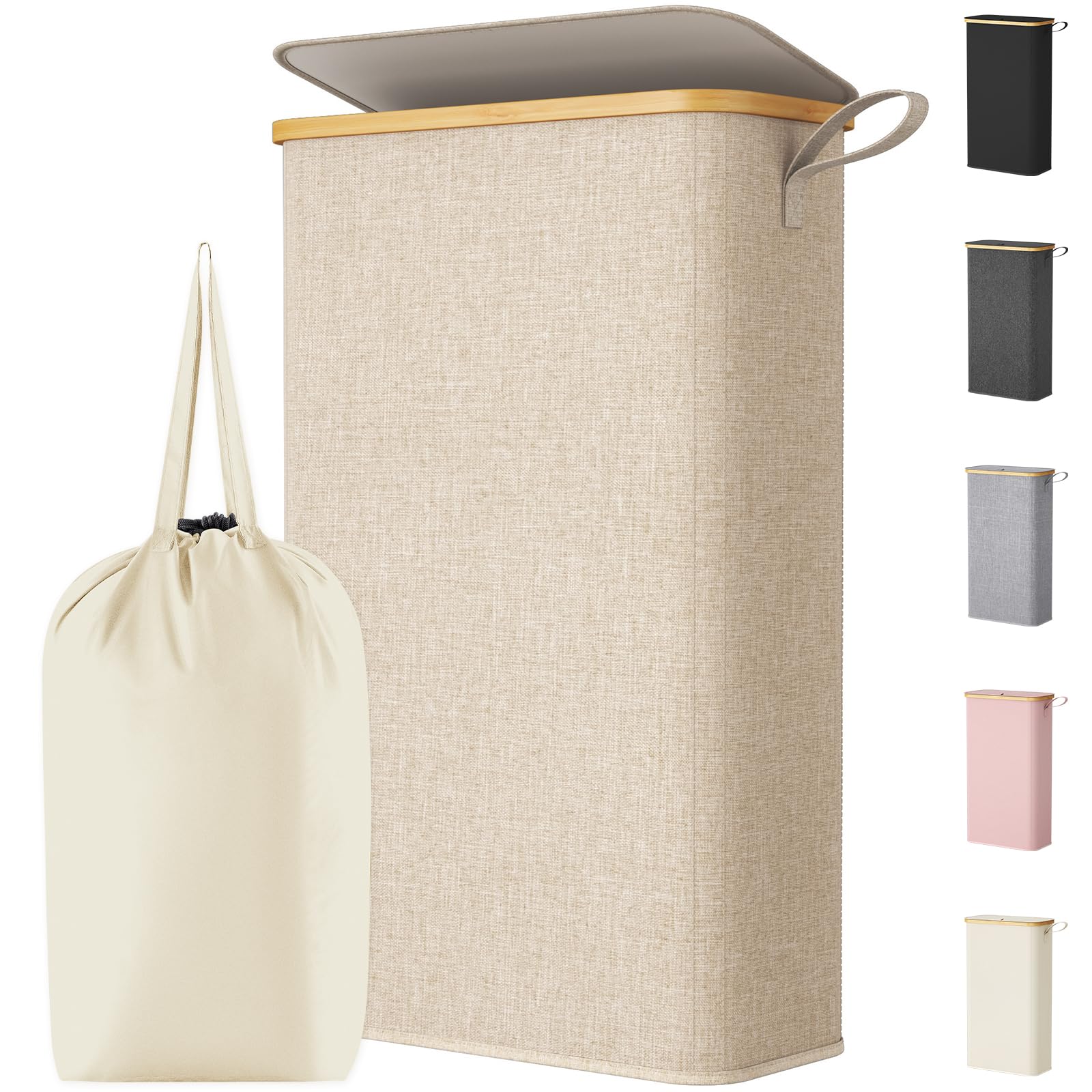 Lifewit vista frontal beige, elegante y ahorro de espacio