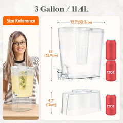 Lifewit removable fruit infuser column close-up keeping fruit separated from the spigot