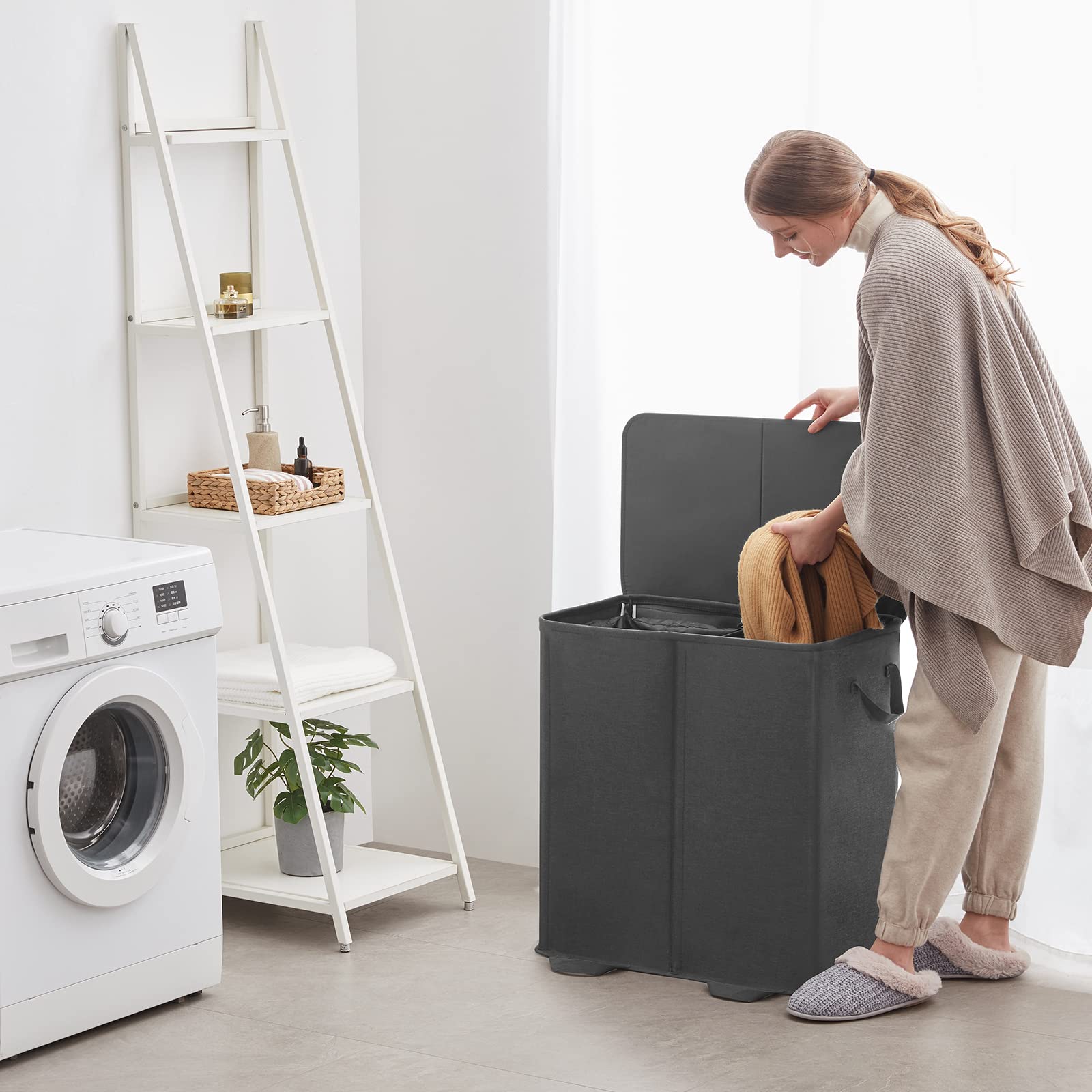 Lifewit collapsed flat for storage showing space-saving benefit