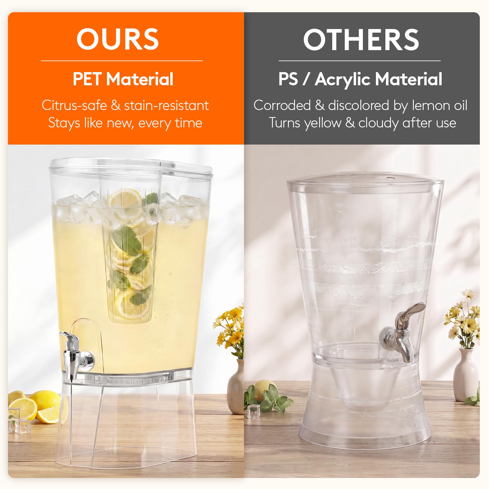 Lifewit top fill opening with ice and citrus, illustrating easy filling and chilled drinks