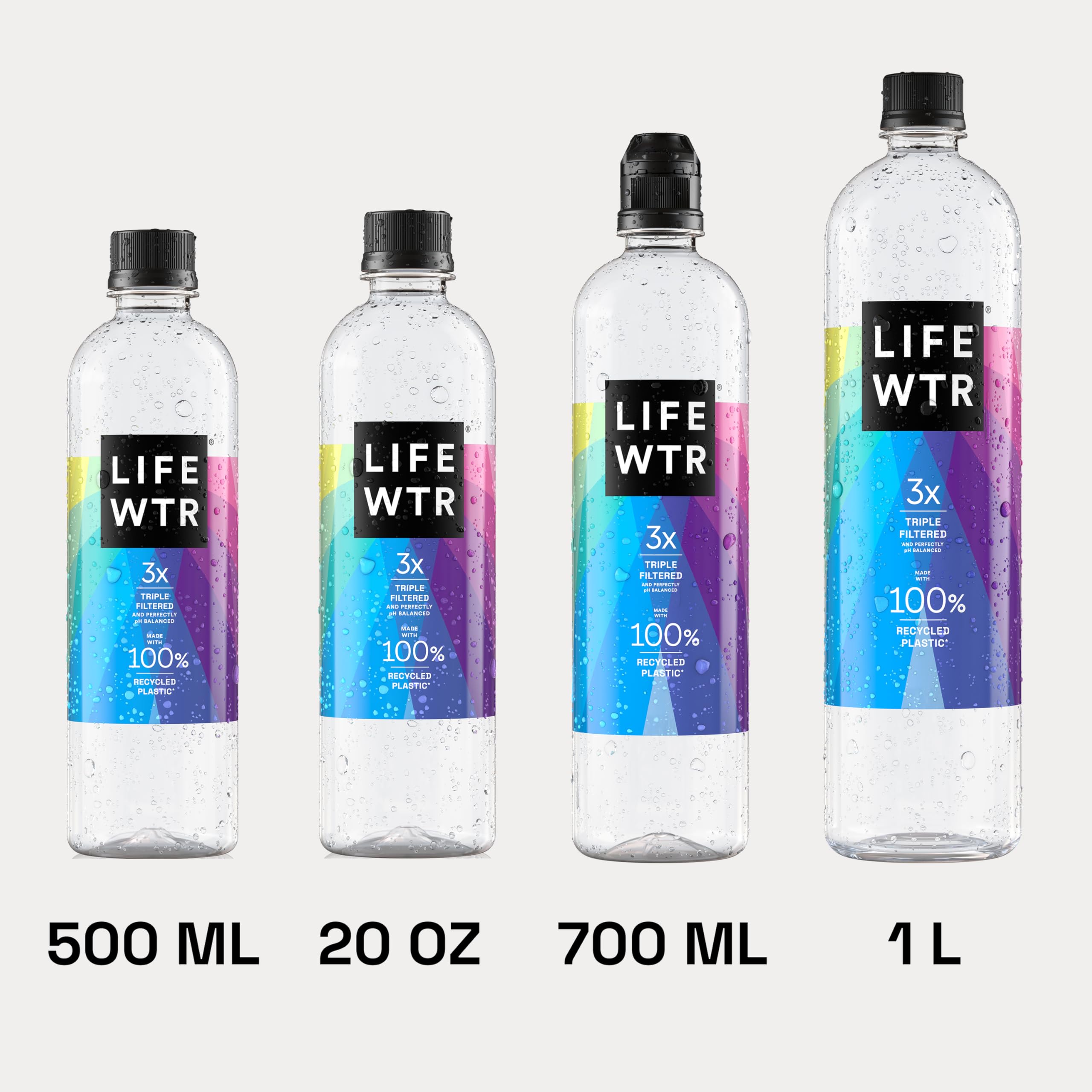 LIFEWTR on a desk with laptop showing stylish hydration for work focus