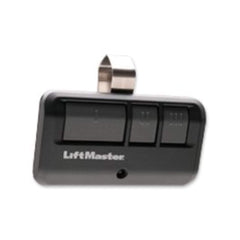 LiftMaster 893Max frontal mostrando botones y alcance para programación fácil