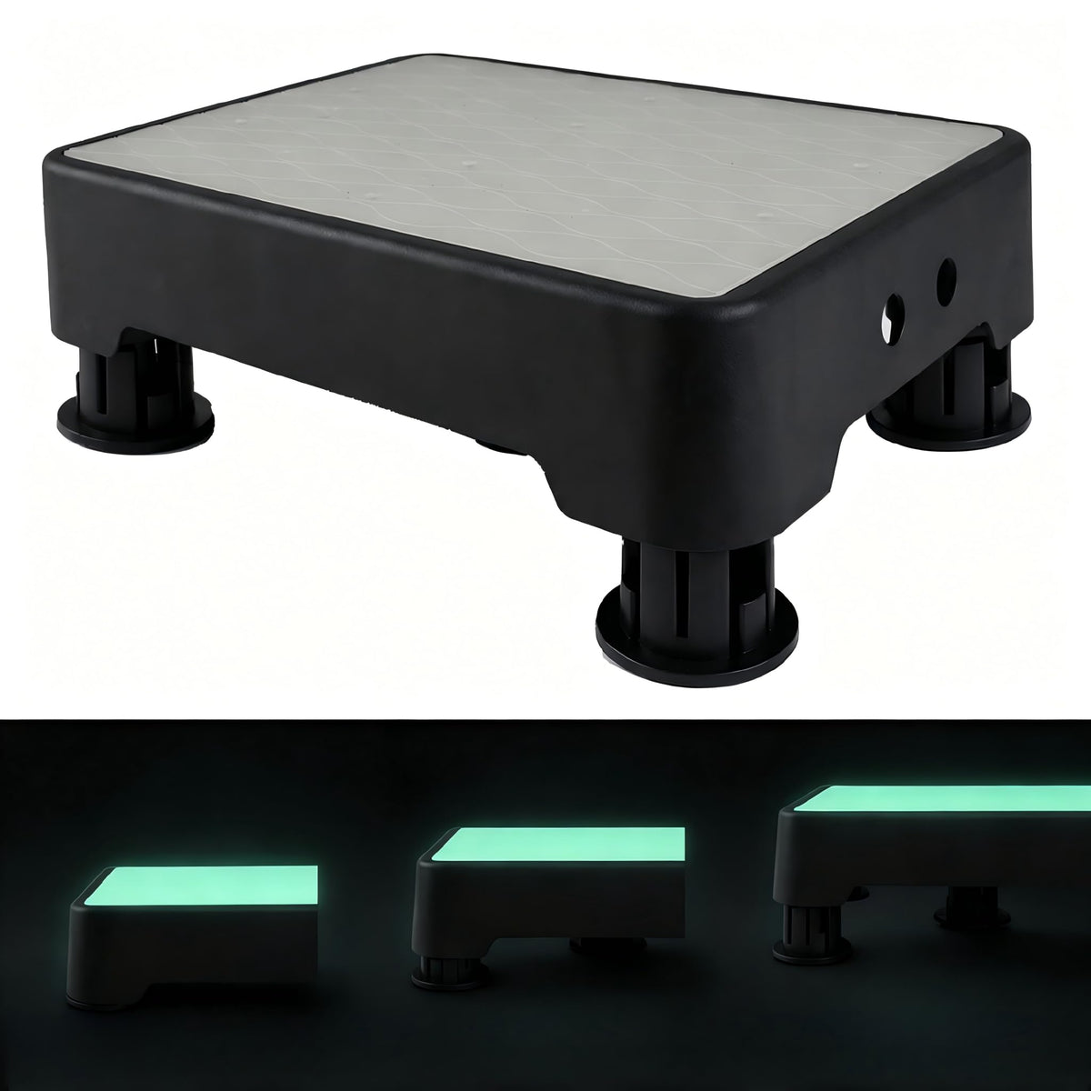 liftoza front view step stool showing stable platform and wide base for safety