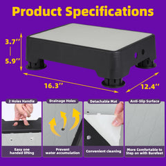 liftoza side profile with one of three height settings for tailored support