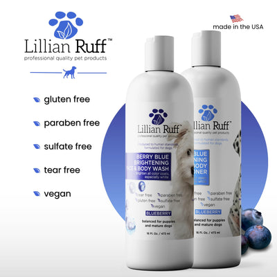 Lillian Ruff botellas junto a mano para mostrar tamaño y dosificación