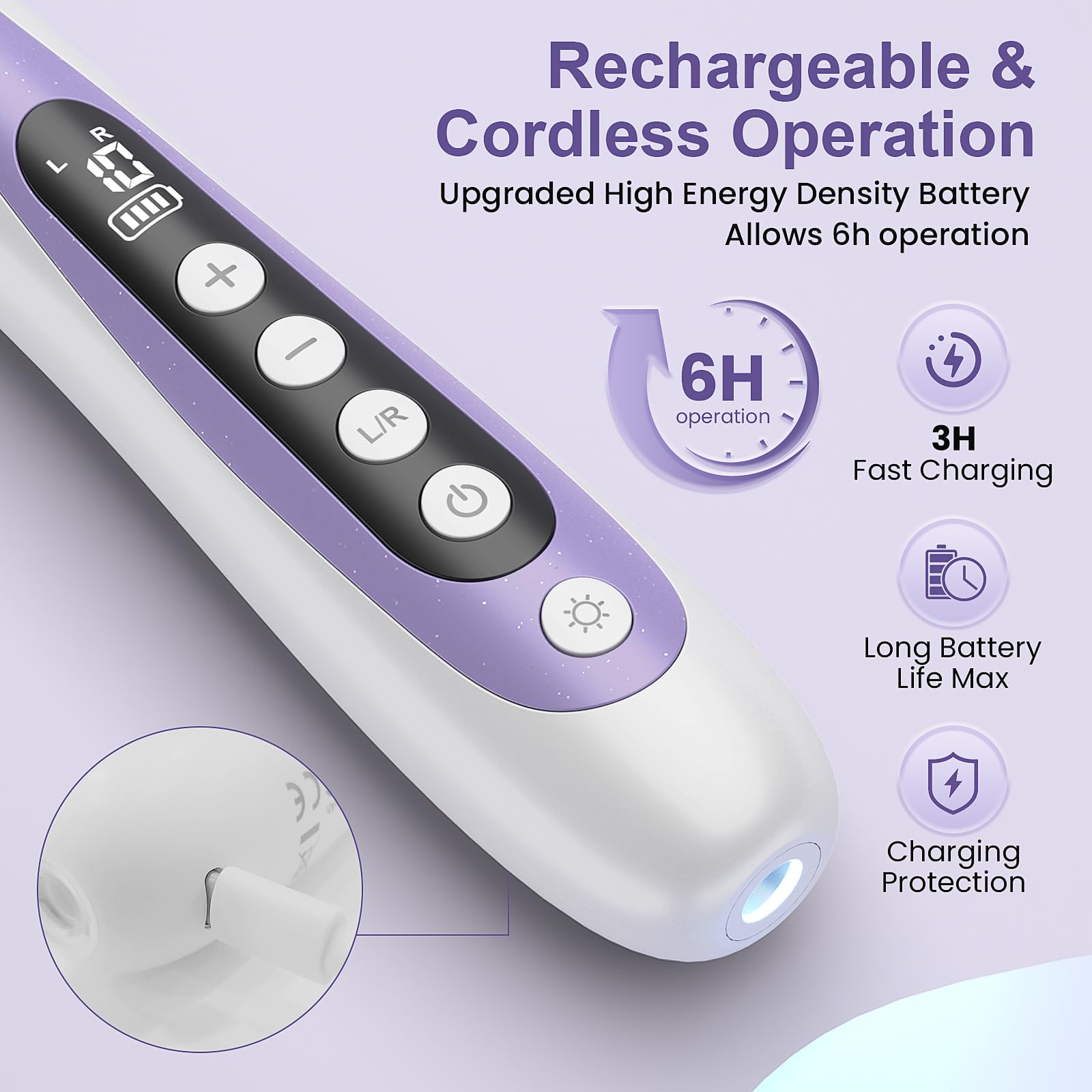 Lilonthy taladro en mano demostrando agarre ergonómico y uso confortable