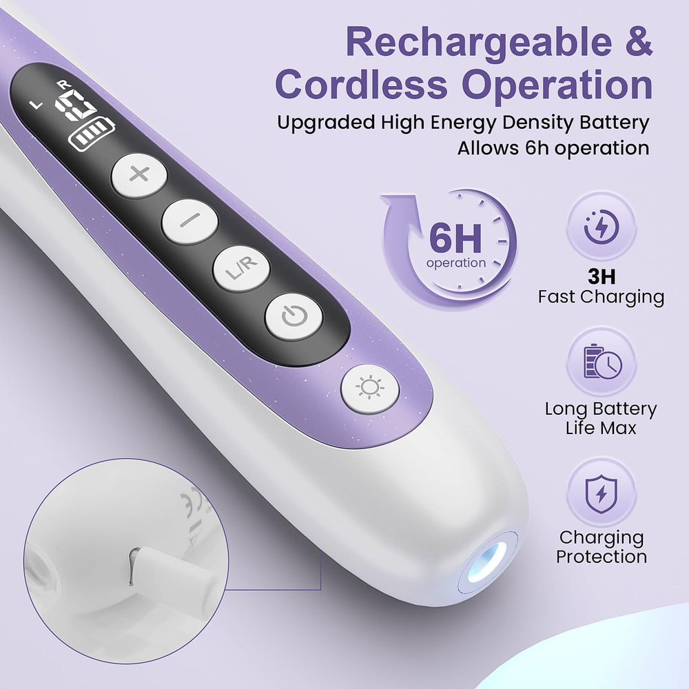Lilonthy taladro en mano demostrando agarre ergonómico y uso confortable