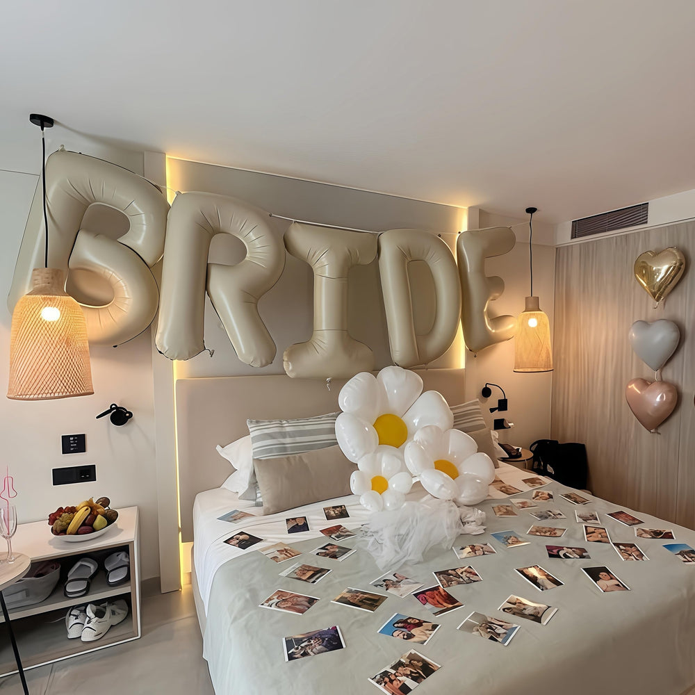 Lingqiang globos desinflados y plegados, almacenamiento reutilizable