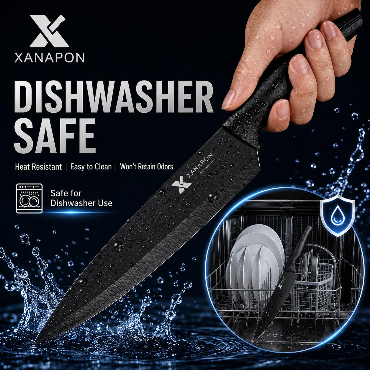 LINHAO tijeras de cocina con cuchillos, versatilidad diaria
