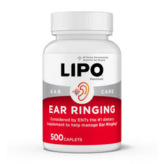 Lipo-Flavonoid frente del envase mostrando cantidad 500 caplets y conveniencia