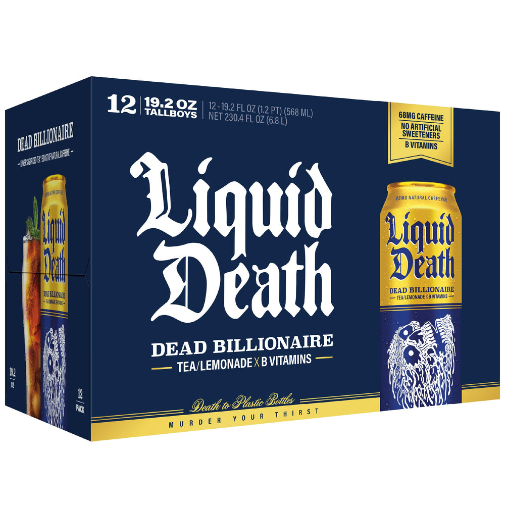 Liquid Death vaso servido con hielo mostrando frescura y bajo azúcar