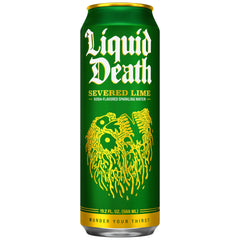 Liquid Death close-up de burbujas y textura que promete sensación sodal