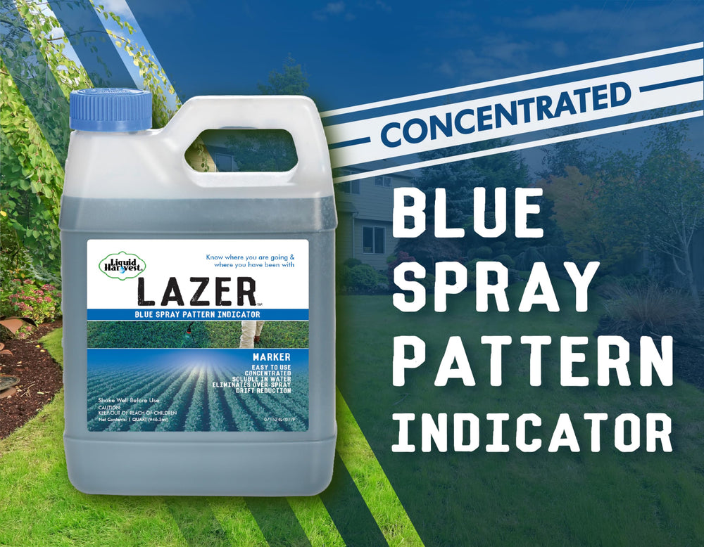 Liquid Harvest primer plano del líquido azul indicando consistencia