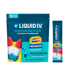 Liquid I.V. empaque frontal mostrando caja y beneficios de hidratación
