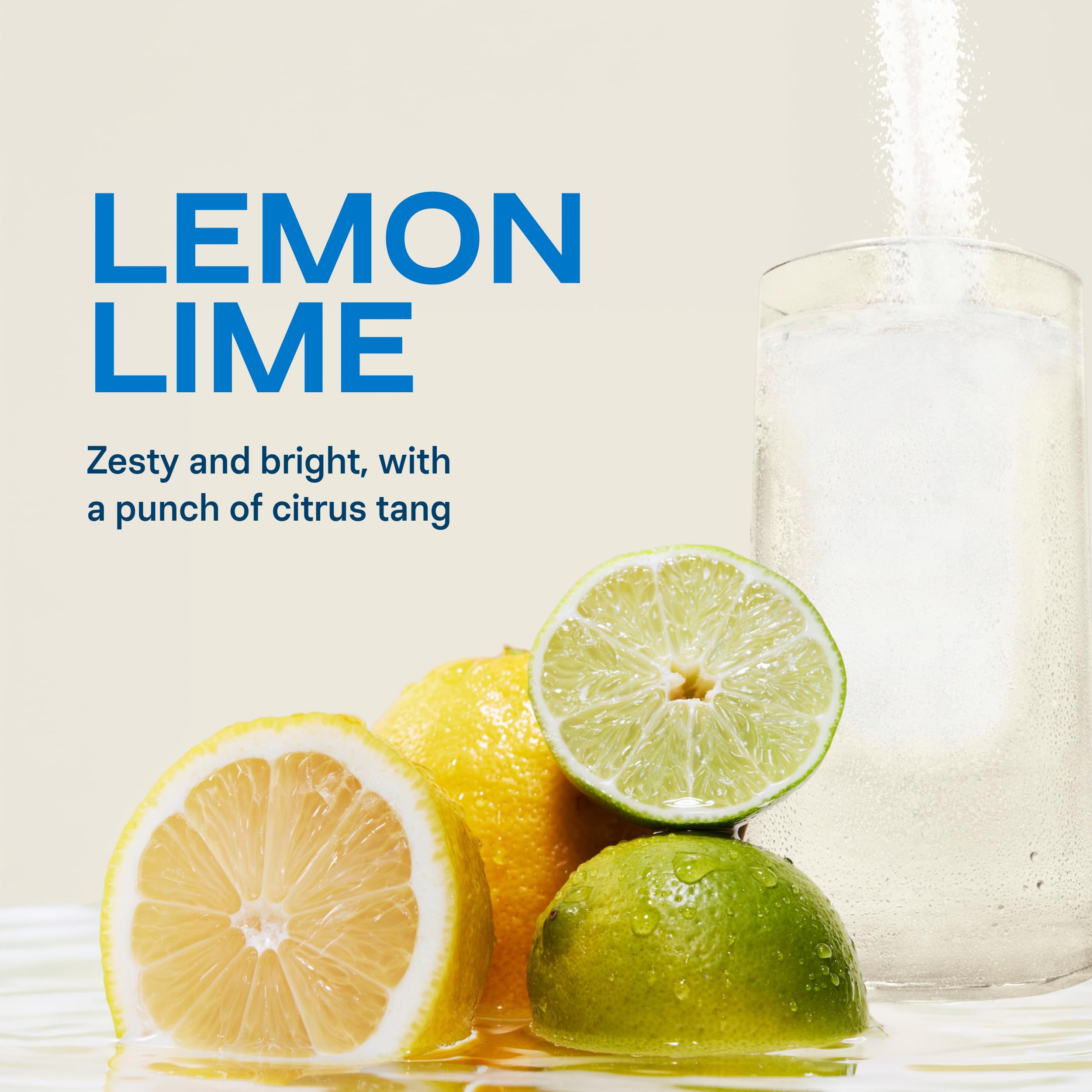 Liquid I.V. detalle del polvo Lemon Lime demostrando textura de fácil disolución