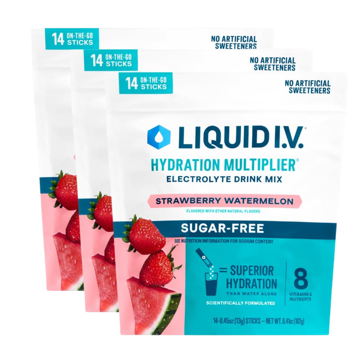 Liquid I.V. front packaging showing 42-count box and flavor