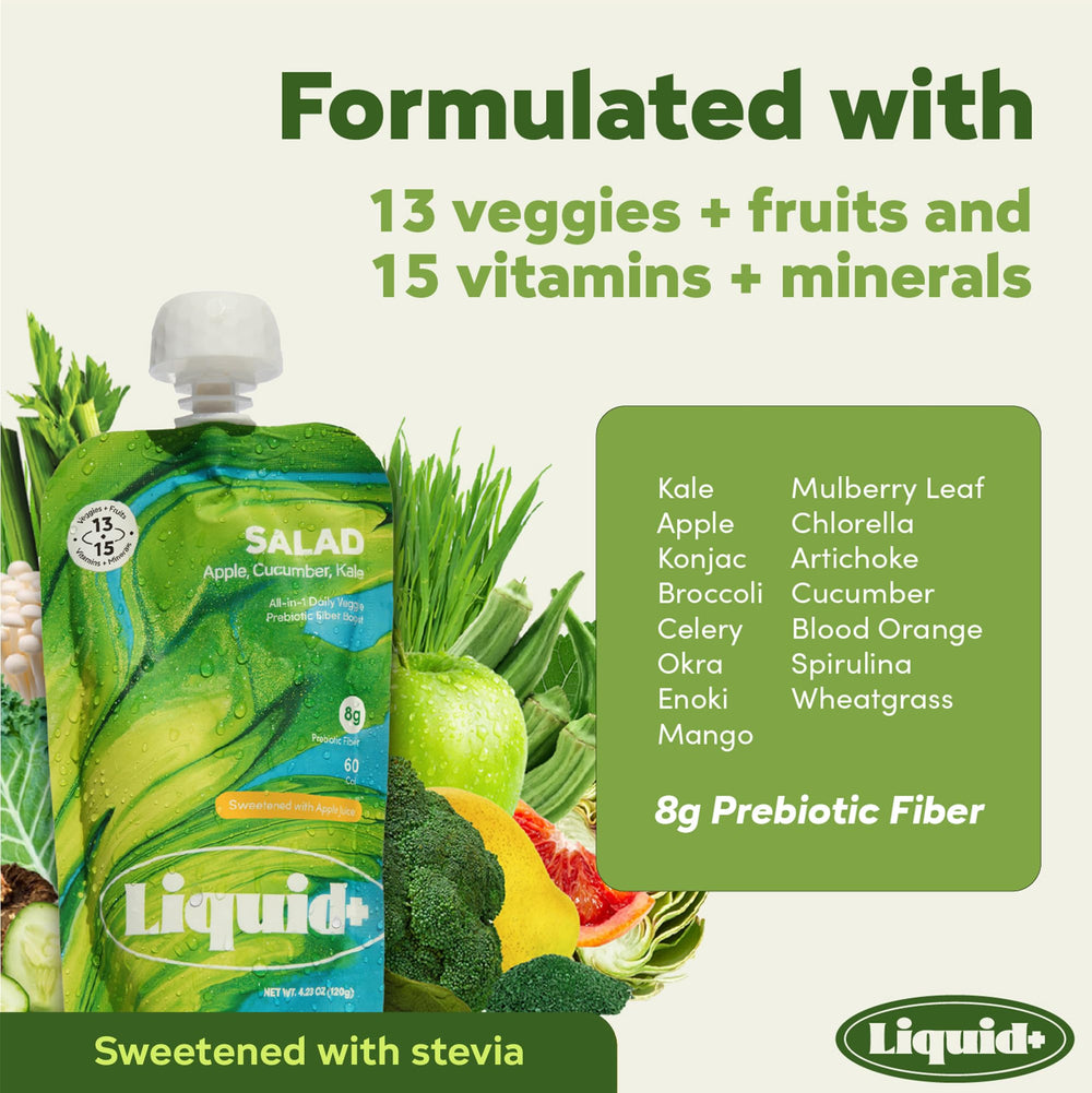 Liquid+ pouch en escritorio, aporta nutrición rápida en oficina