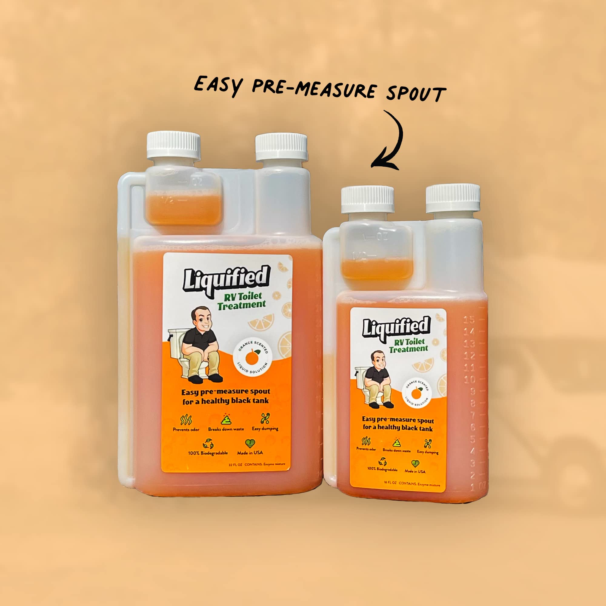 Liquified textura líquida vertiéndose para mostrar acción enzimática y eficacia