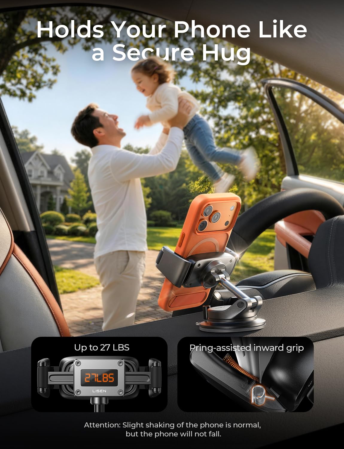 LISEN comparación de tamaño para ver compatibilidad con varios móviles