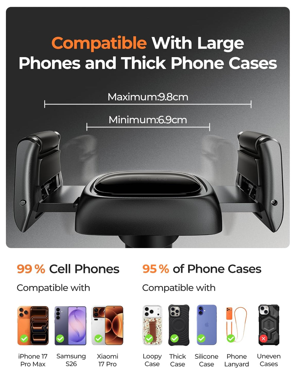 LISEN soporte usado en oficina y cocina para manos libres versátiles