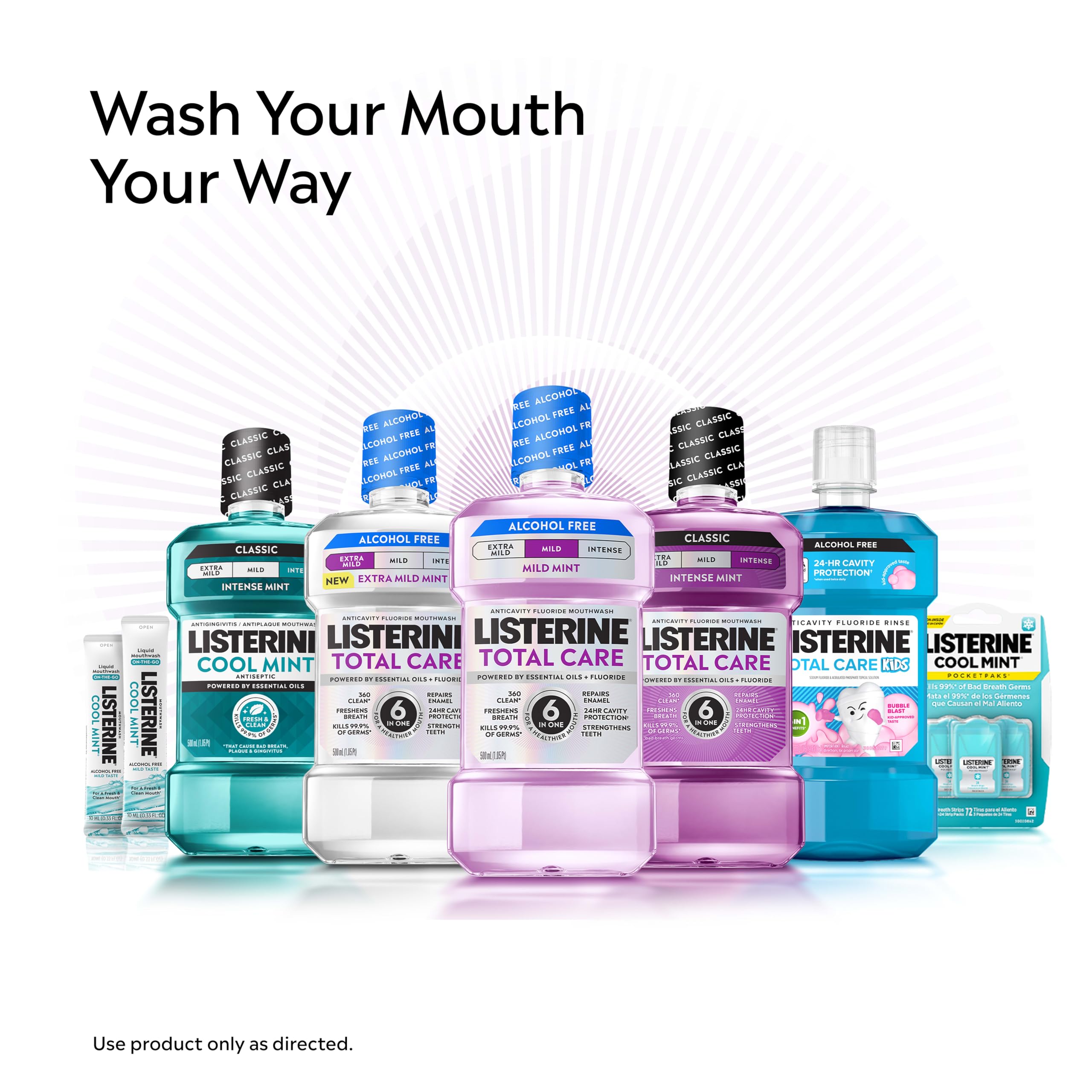 Listerine zoom a ingredientes y fluoruro para verificar componentes
