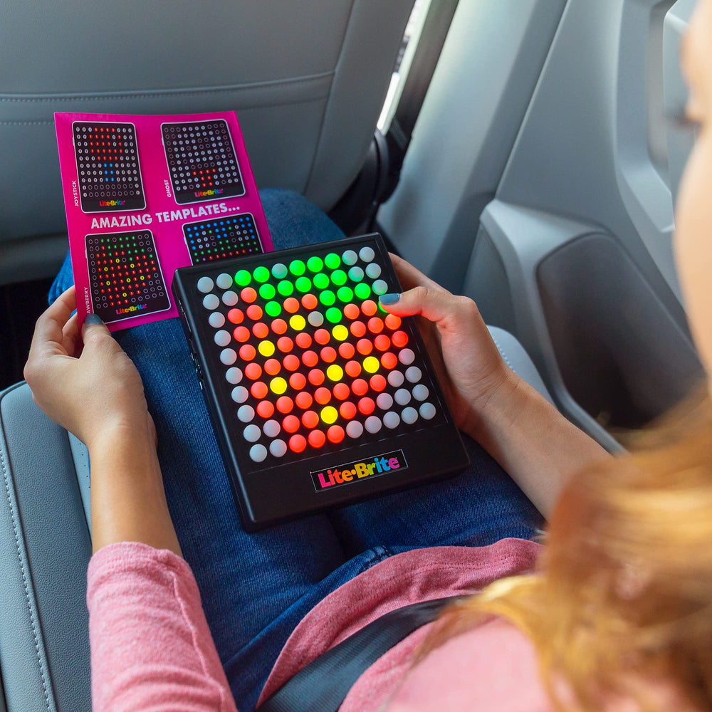 Lite Brite conjunto de 12 plantillas para guiar diseños creativos con luz
