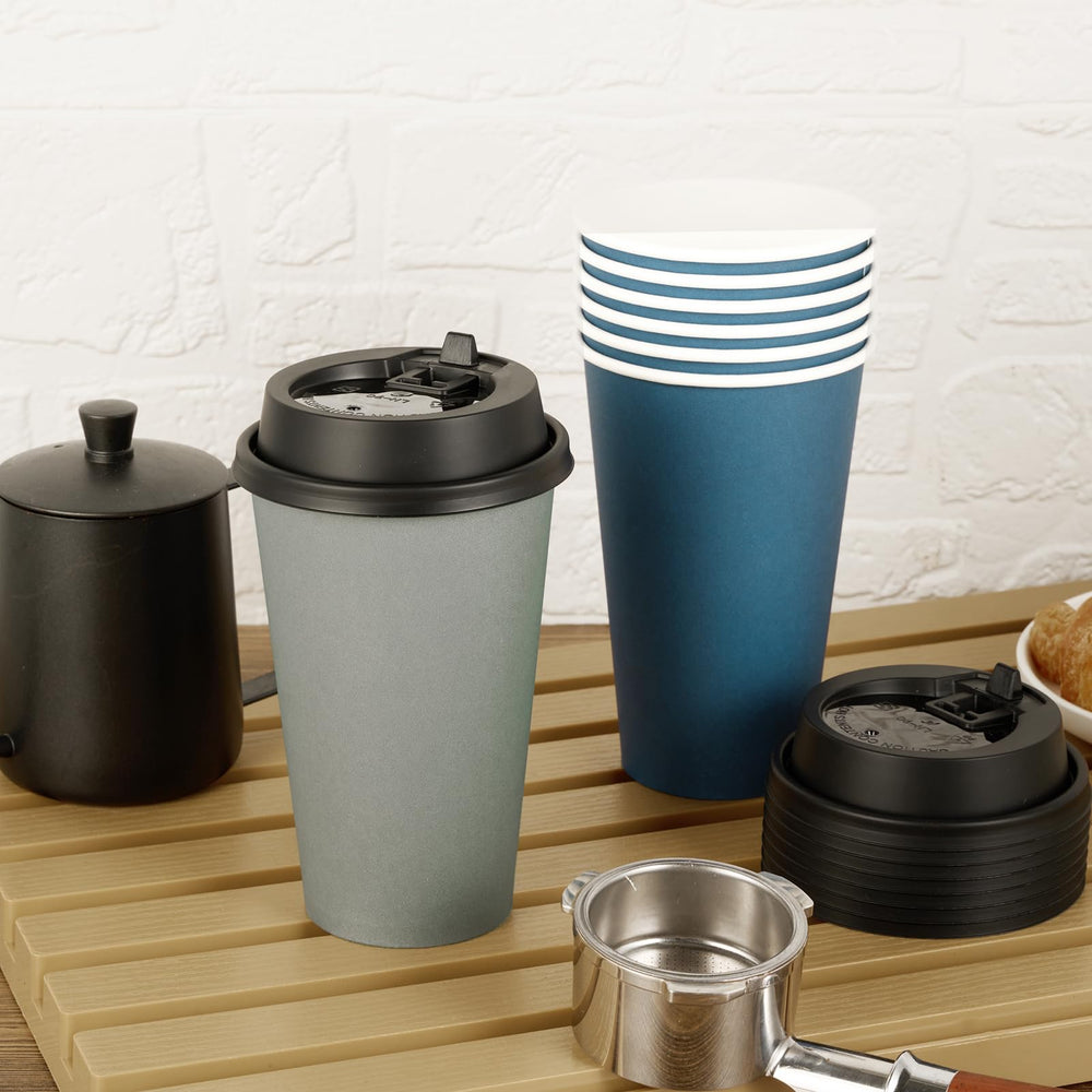 LITOPAK vaso azul en mano uso fácil y agarre cómodo
