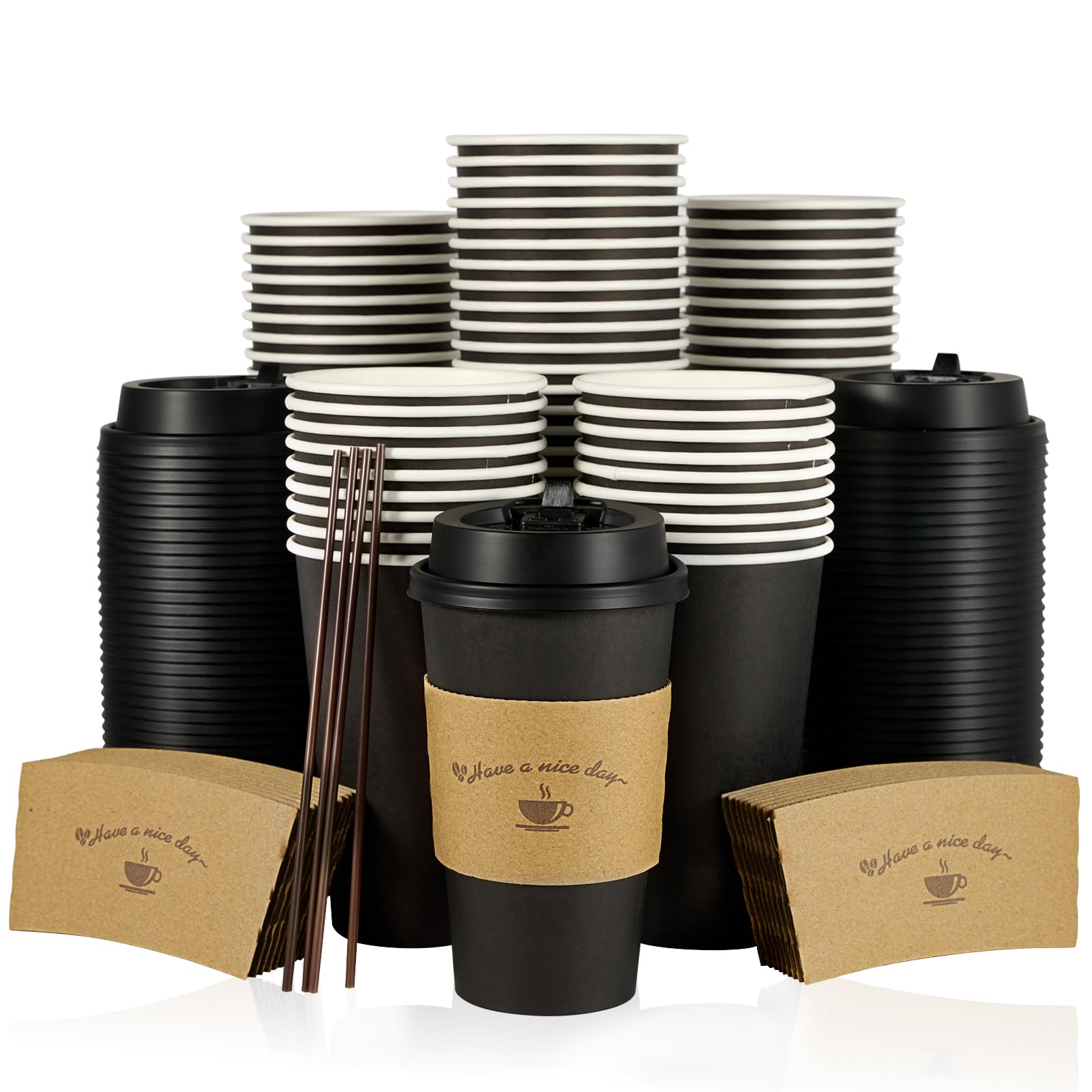 LITOPAK vaso frontal negro mostrando diseño y sobriedad, práctico para eventos