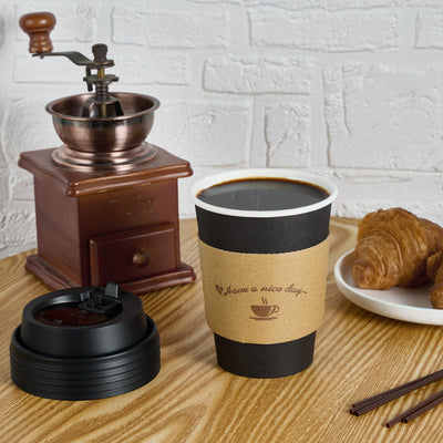 LITOPAK vasos en uso con café, práctico servicio para clientes