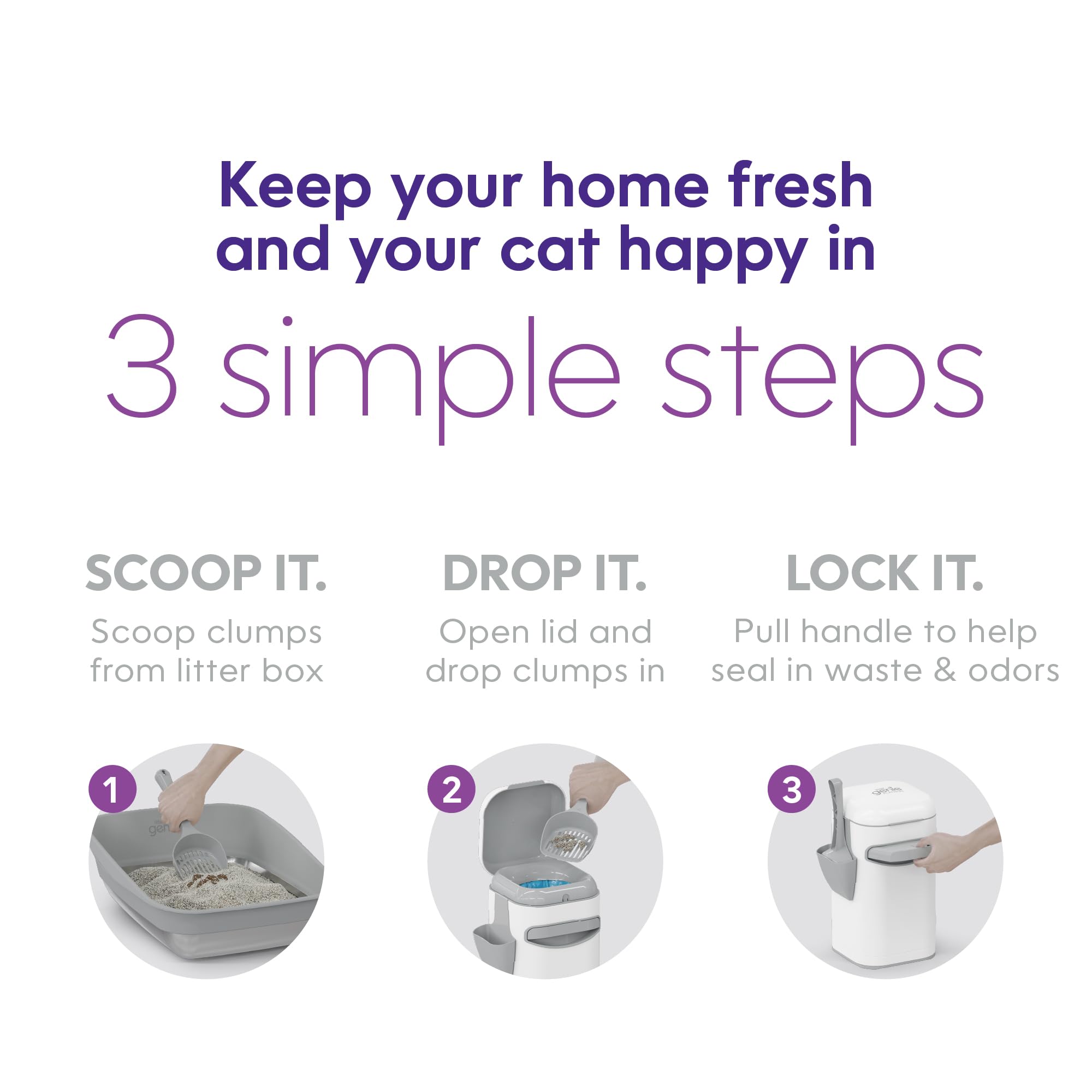 Litter Genie Easy Roll recyclable cardboard refill packaging reduces waste and simplifies use