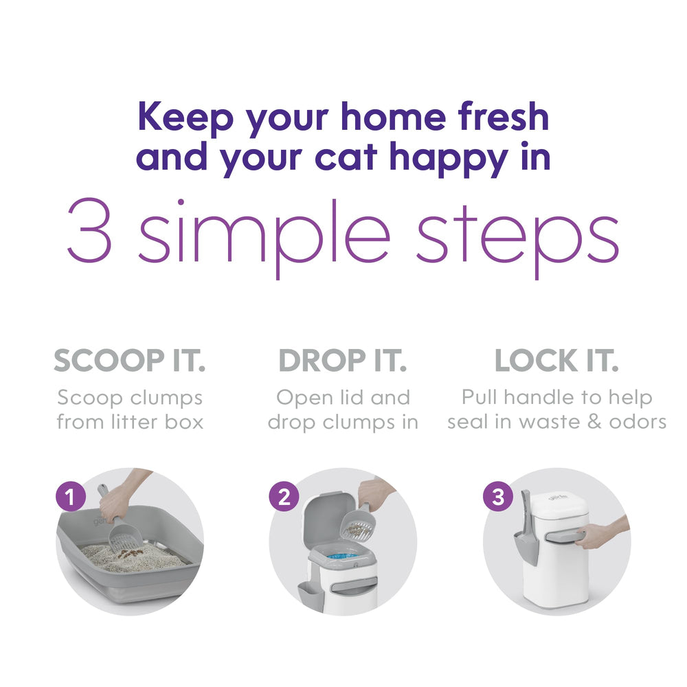 Litter Genie Easy Roll recyclable cardboard refill packaging reduces waste and simplifies use