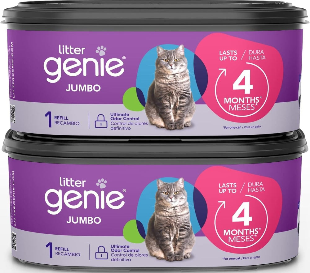 Litter Genie presentación frontal del paquete con información y beneficio práctico