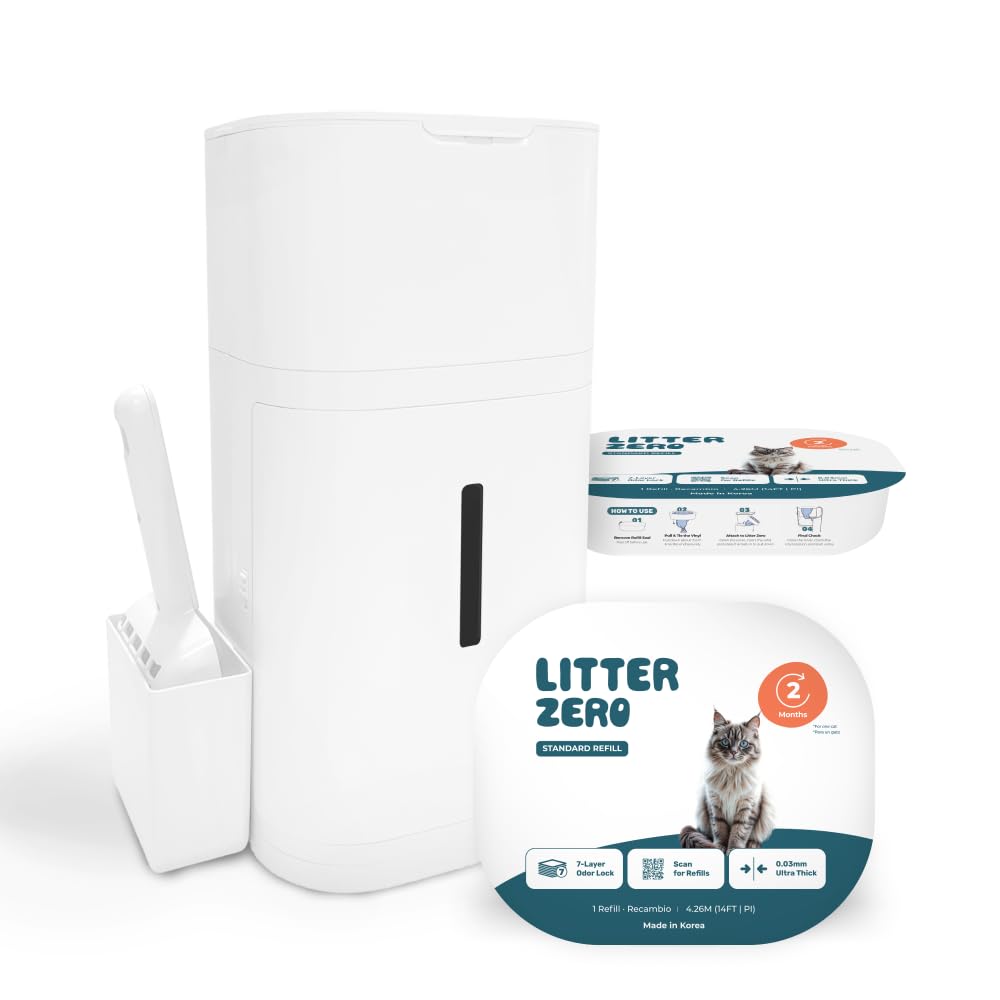litter zero vista frontal del kit, instalación inmediata y ahorro de tiempo