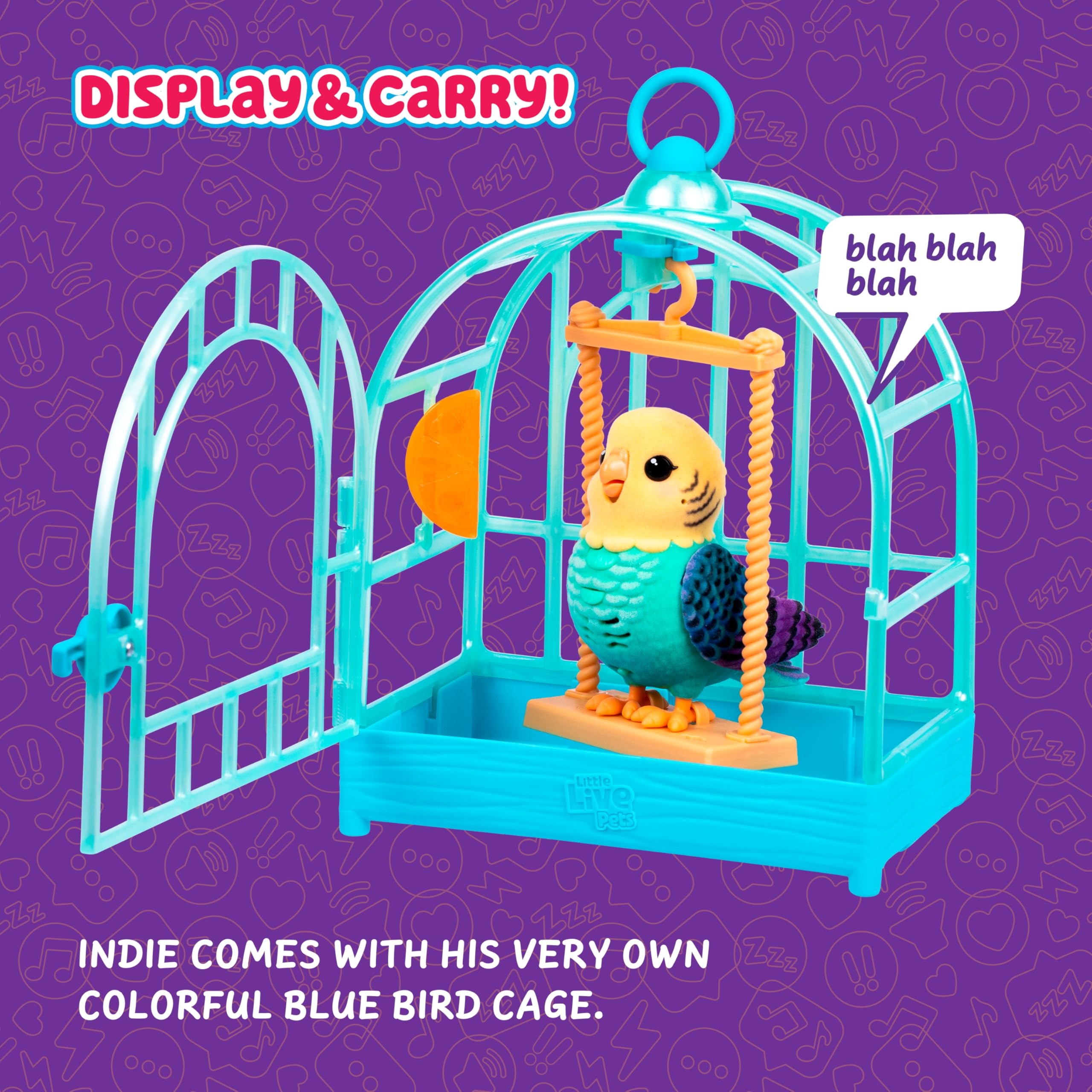 Little Live Pets Indie en mano para comparar tamaño apto para niños
