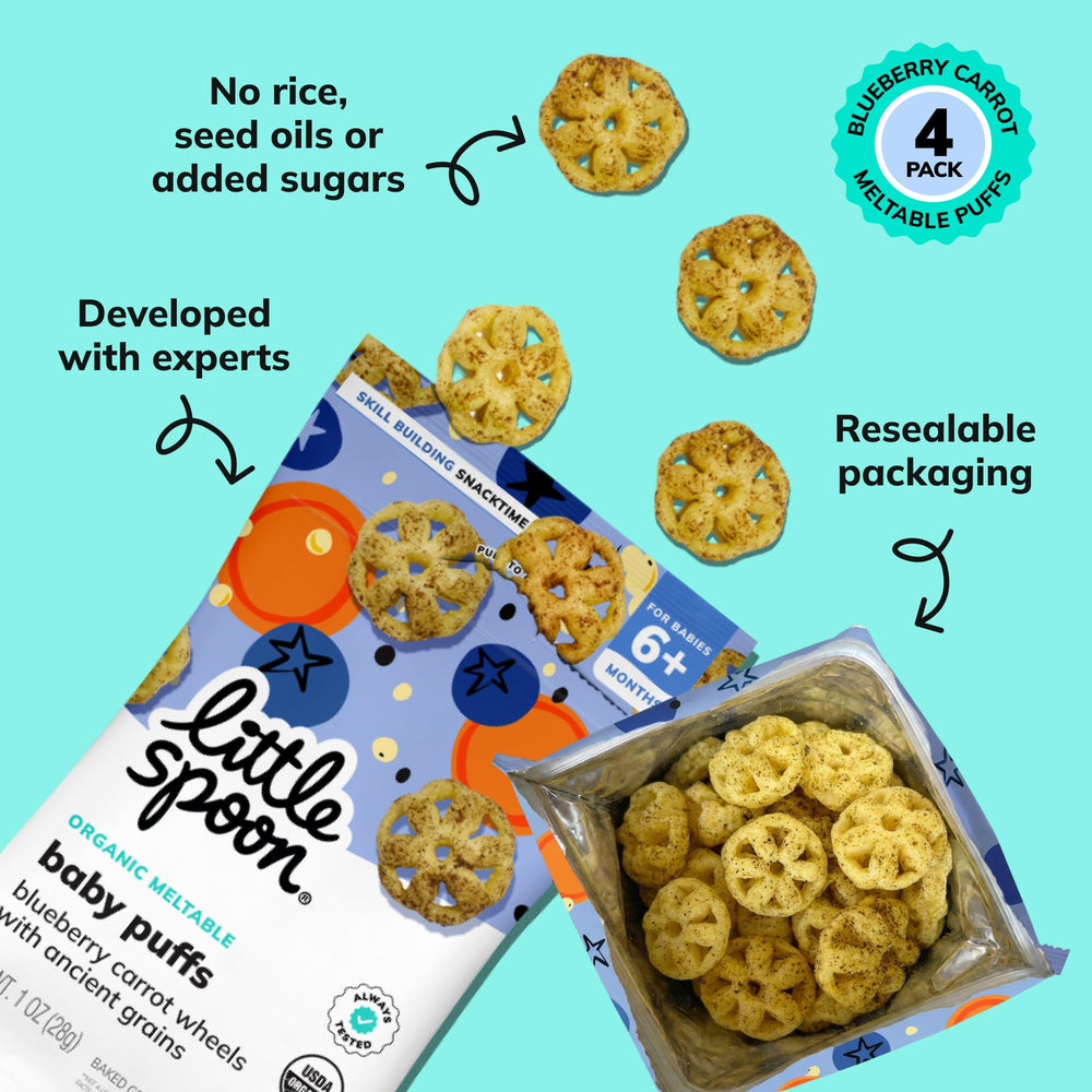 Little Spoon uso en cochecito, snack portátil para salidas y viajes
